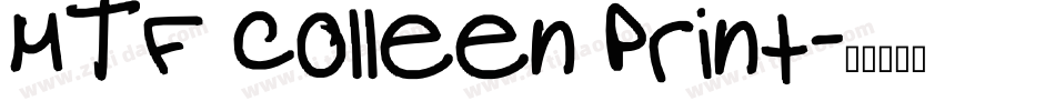 MTF Colleen Print字体转换